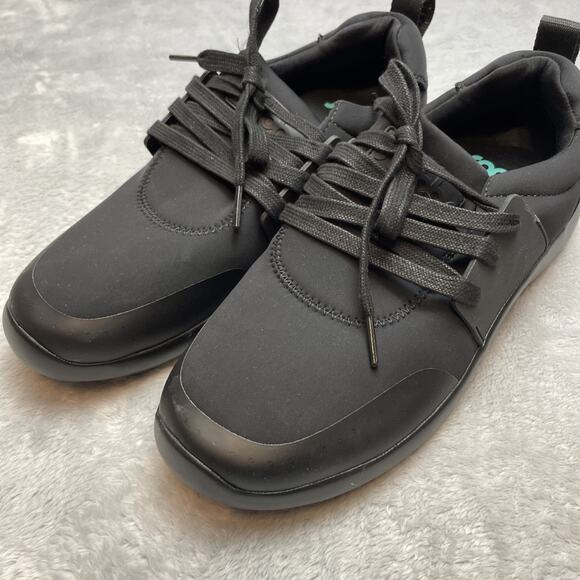 Snibbs Spacecloud 2.0 Work Sneaker Womens 9.5 Eclipse Black 2 Lace Up H2O Repel - Picture 1 of 8
